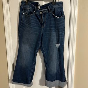 Lane Bryant Size 18 Flex Magic Waistband Signature Fit Midrise Cropped Flare